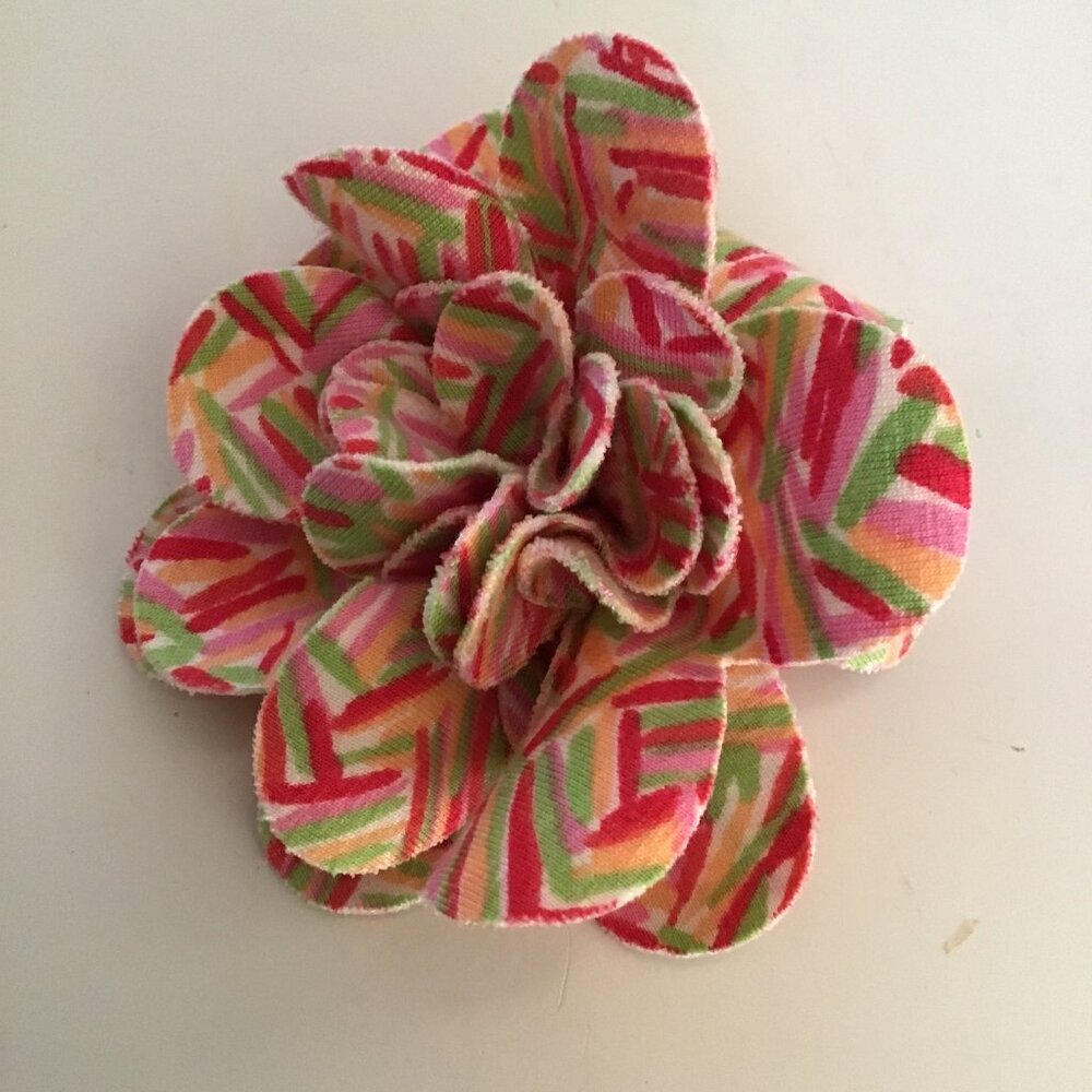 Bright Flower Lapel Pin or Hairbow